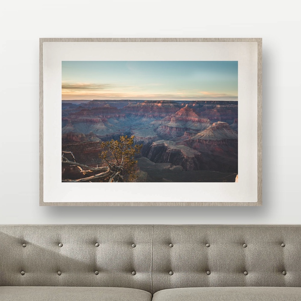 Sunset Grand Canyon Arizona National Park Fine Art Print 8x10